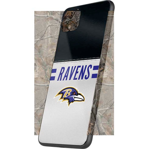 NFL Baltimore Ravens White Striped Google Pixel 4 XL Skin